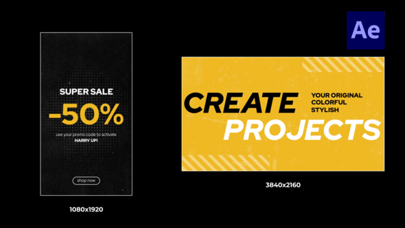 Dynamic Text Titles and Stories / Ae