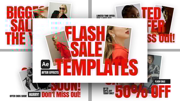 Flash Sale Animated Templates For After Effects