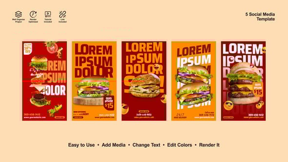 Burger Instagram Stories