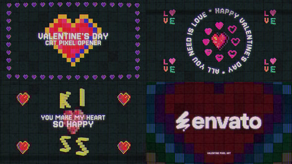 CRT Valentines Day Pixel Opener