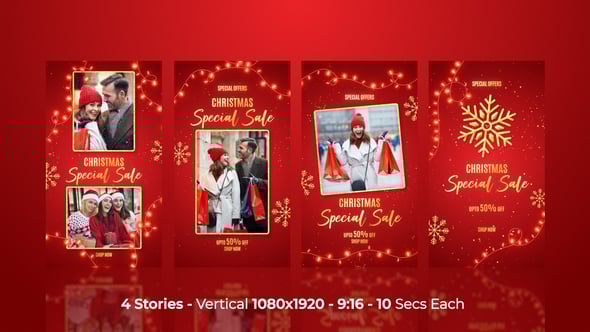 Christmas Celebration Sale Insta Stories