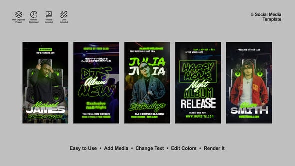 Concert Party Instagram Stories