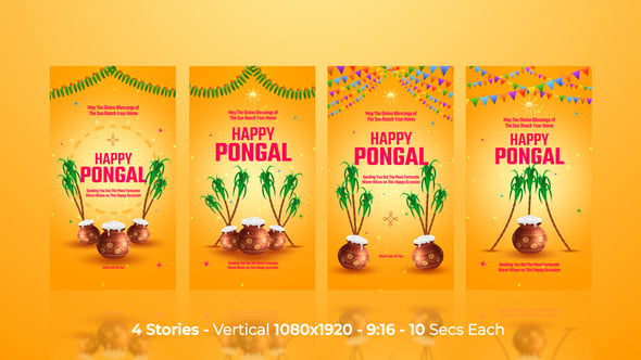 Happy Pongal Greetings Instagram Stories