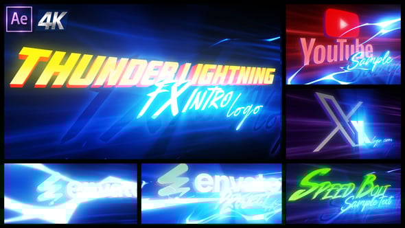 Thunder Lightning Intro Logo