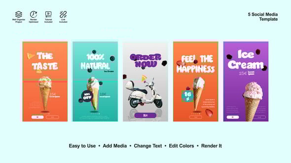 Ice Cream Instagram Stories