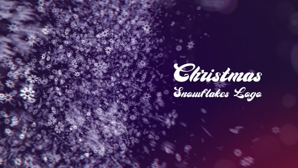 Christmas Snowflakes Logo | After Effects