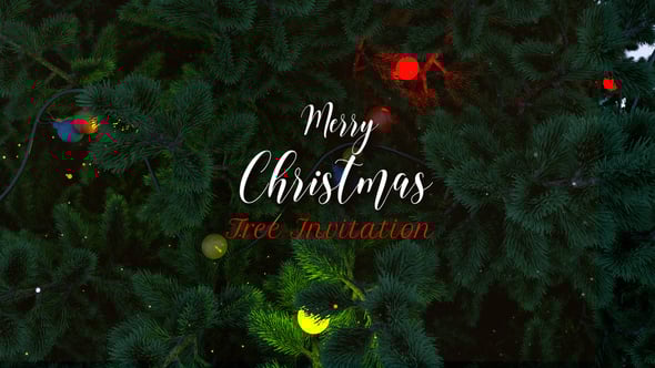Christmas Tree Invitation