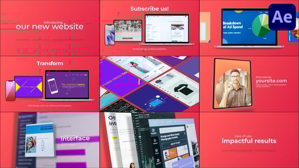 Clean Minimal Website Promo | After Effects