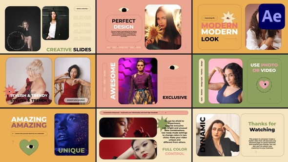 Stylish Fashion Scenes for After Effects