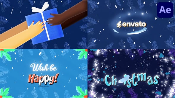 Christmas Gift Logo Opener | After Effects