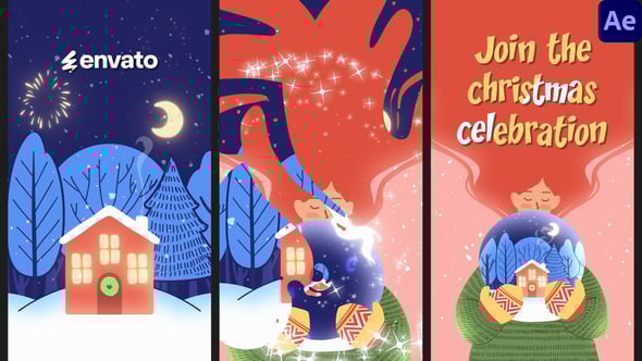 Christmas Snow Globe for After Effects