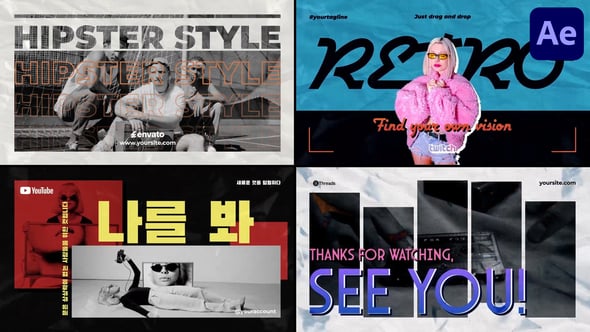 Creative Typography Slides for After Effects