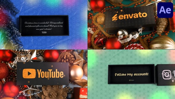 Stop Motion Xmas Gift Boxes for After Effects