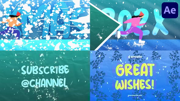 New Year Typography Opener for After Effects