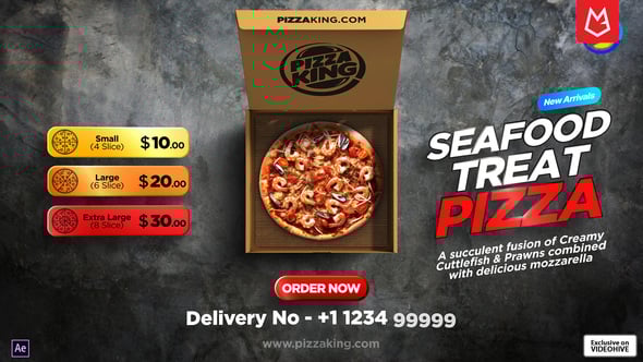 Pizza Menu Promotion | Box Mockup