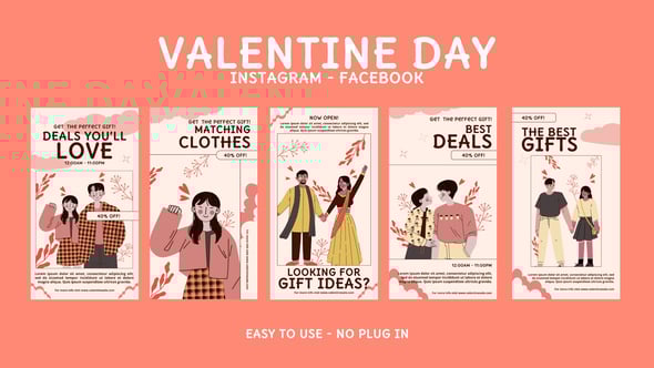 Valentine Day Celebration Instagram Stories