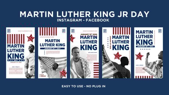 Martin Luther King Jr Day Instagram Stories