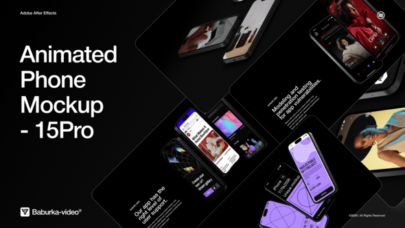 Animated Phone Mockup | 15 Pro