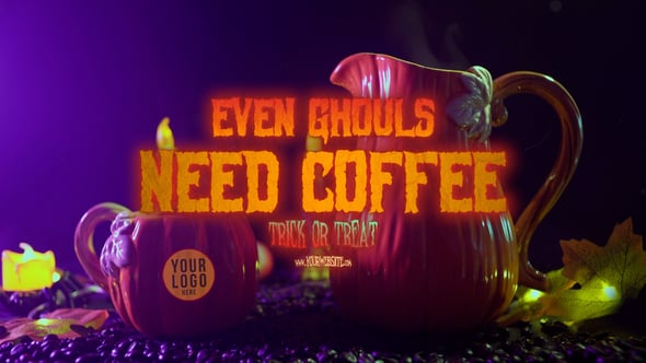 Pumpkin Spiced Halloween Coffee Promo