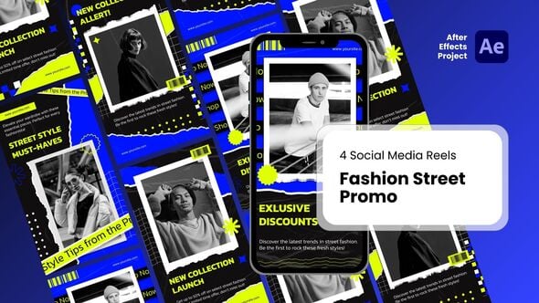 Social Media Reels – Fashion Street Promo After Effect Templates
