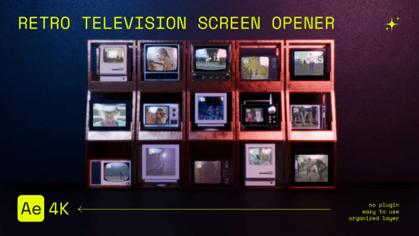 Retro Television Screen Opener
