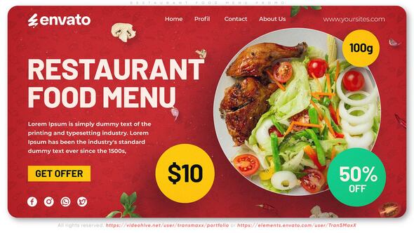 Restaurant Food Menu Promo