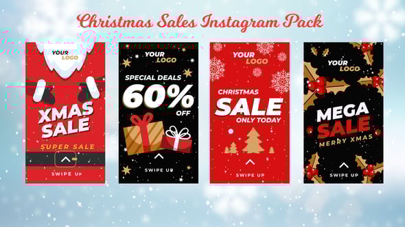 Christmas Sales Instagram Story Pack 2